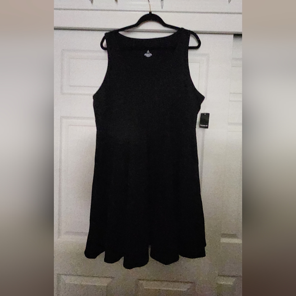 Torrid Black Skater Mini Dress